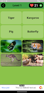 Animals Quiz: Guess And Learn