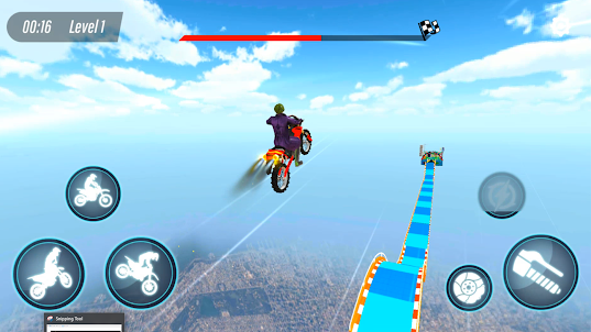 Mega Ramp Bike Stunt Racing 3D