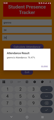 Student Presence Tracker