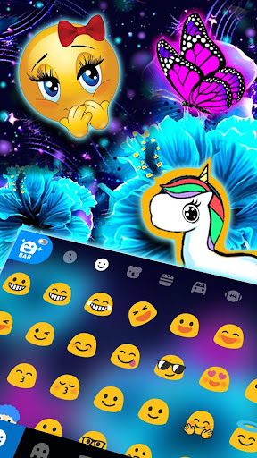 Neon Butterfly 2 Theme Screen 3