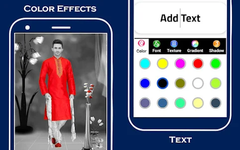 Men sherwani suit photo editor