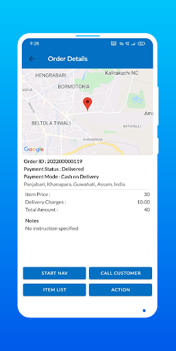 Purabi Delivery App Screen 3