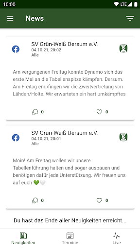 Android application SV GW Dersum screenshort