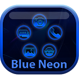 Smart Launcher Blue Neon icon