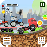 2D Tractor Transport Truck Simulator Games 2019