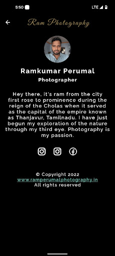 Ram Photography Screen 3