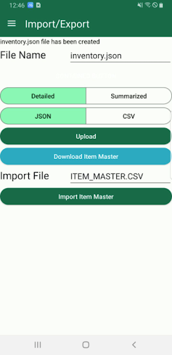 OCR Plus Inventory Taking Screen 3