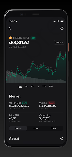 Bi2dao - Crypto Tracker Screen 2