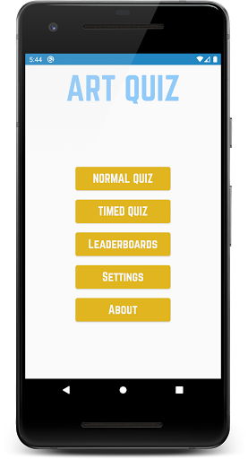 Android application Art Quiz screenshort