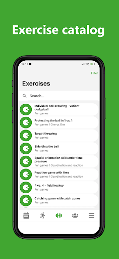 Screenshot of FootballTraining+