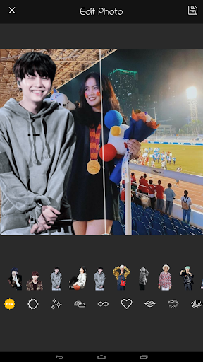 Quick Selfie With Suga BTS