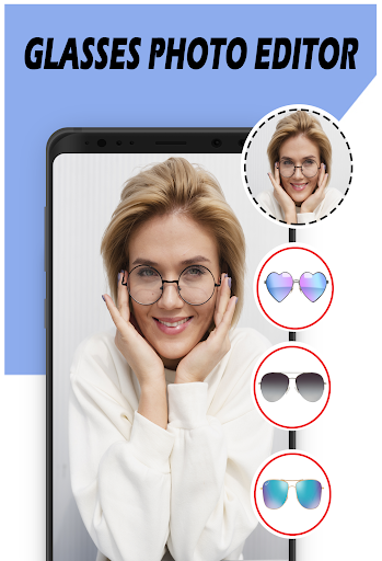 Android application Glasses Photo Editor screenshort