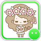 Stickey Lovely Long Hair Girl icon