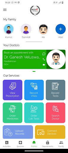 Android application NICE CLINIC screenshort