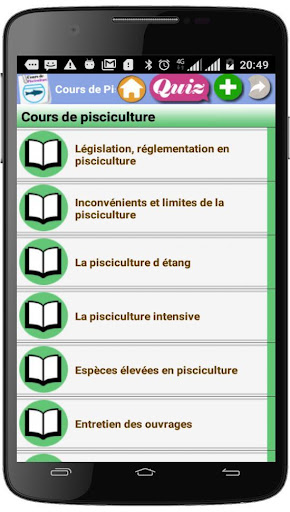 Android application Cours de Pisciculture screenshort