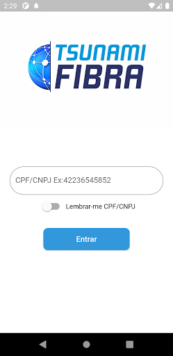 Android application Tsunami Fibra screenshort