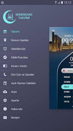 Android application Semerkand Takvimi screenshort