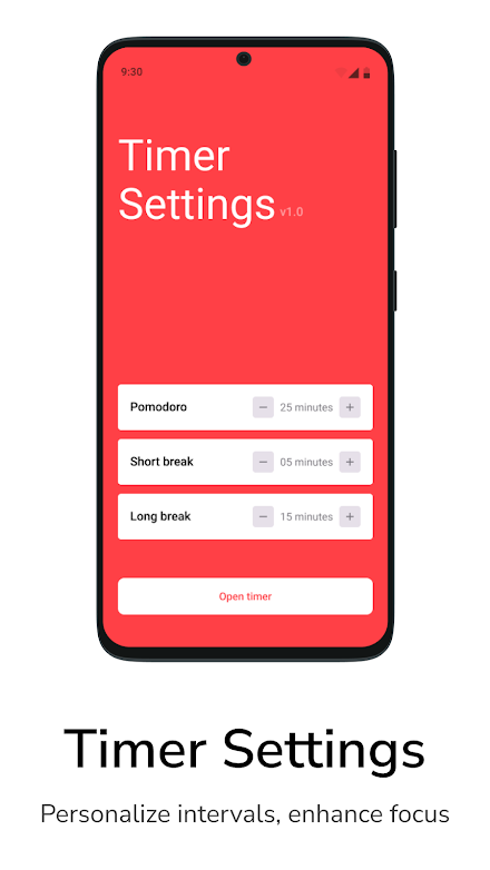 Tomato - Pomodoro Timer Screen 1