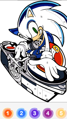 Soni Color By Number Cartoon - Screenshot 2
