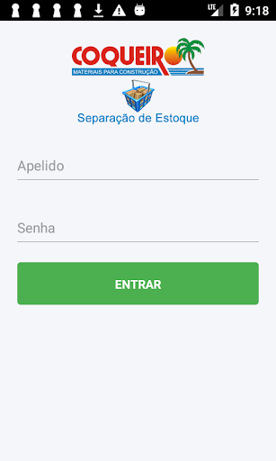 Android application Coqueiro- Separação de Estoque screenshort