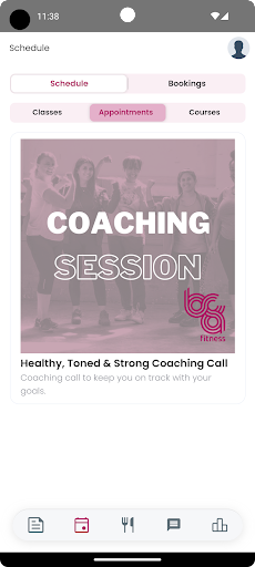 Android application BCA Fitness screenshort