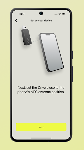 OnOff for NFC Drives Screen 2