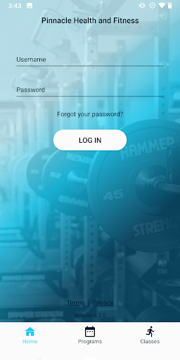 Pinnacle Health and Fitness Screen 2