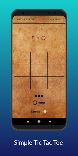 Android application Tic Tac Toe screenshort