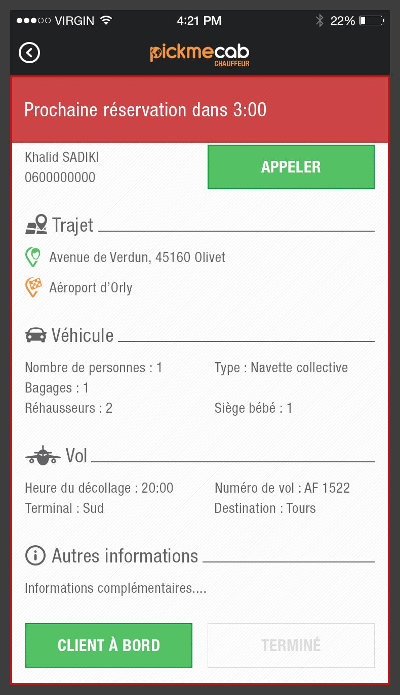 Android application PickMeCab - Driver screenshort