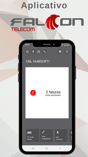 Android application Falcon Internet screenshort