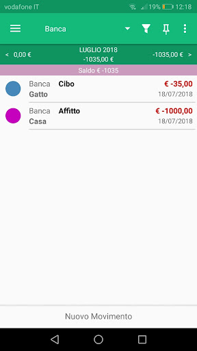 Android application Portafoglio - Expense Tracking screenshort