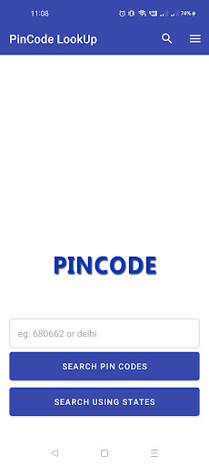 Android application Pin Code Search Offline screenshort