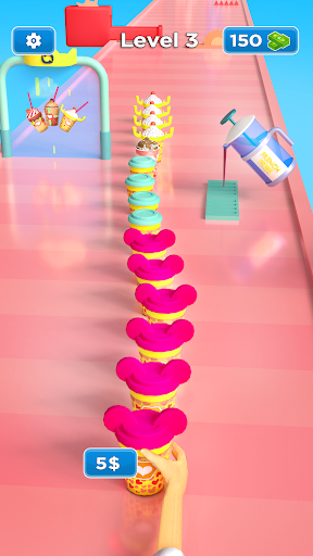 Coffee Cup Stacker Master 3D Screen 2
