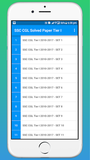 Android application SSC CGL Combine Graduate Paper screenshort