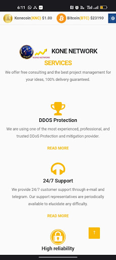 Android application kone Network screenshort