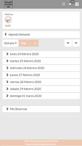 Android application Simplementese screenshort