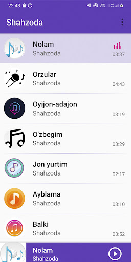 Android application Шаҳзода screenshort