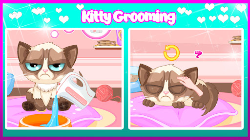Android application Sleepy Kitty Grooming screenshort