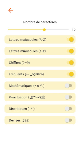 Générateur de mot de passe Screen 3