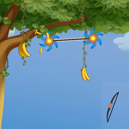 Banana shooter Bow Arrow game  Icon