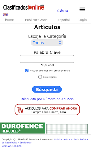 ClasificadosOnline Screen 3