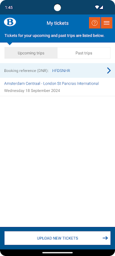Screenshot of SNCB International