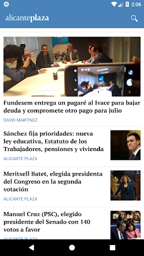 Android application Alicante Plaza screenshort
