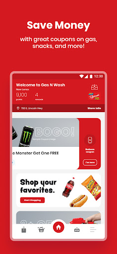 Android application Gas N Wash screenshort