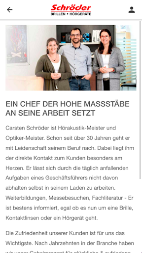 Brillen & Hörgeräte Schröder Screen 2