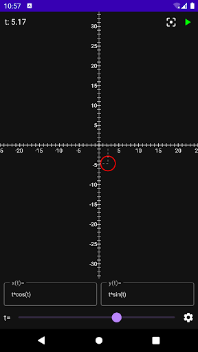 XY Parametric Equations Screen 3