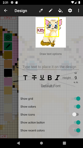 CrossStitch Editor Screen 3