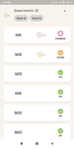 Android application DignaCare screenshort