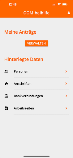 Android application COM.BEIHILFE DIGITAL APP screenshort