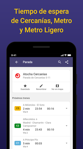 Madrid Bus Metro Cercanias TTP Screen 2